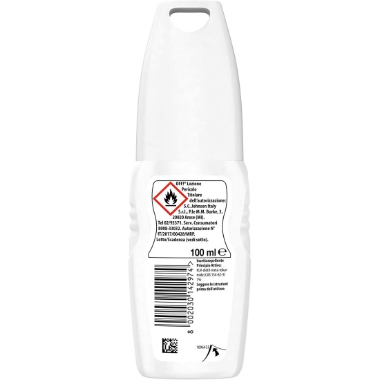 Avvertenze su Off! Lozione Repellente Anti Zanzare- 100ml