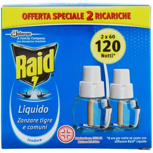 Raid Liquido Ricarica 60+60 Notti Antizanzare Tigre