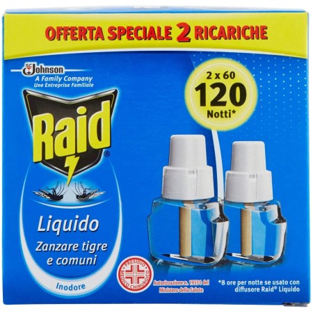 Raid Liquido Ricarica 60+60 Notti Antizanzare Tigre