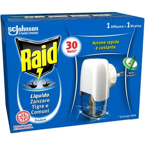 Raid per zanzare Liquido Elettrico con 1 Diffusore 1 Ricarica