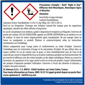 Raid Night e Day Anti Zanzare Inodore - 1 Base + 1 Ricarica 2