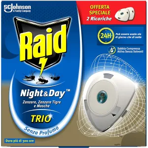 Raid Night and Day 2 Ricariche – Raid antizanzare elettrico