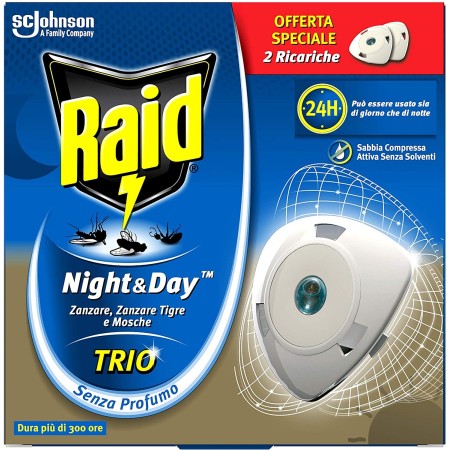 Raid Night and Day 2 Ricariche – Raid antizanzare elettrico