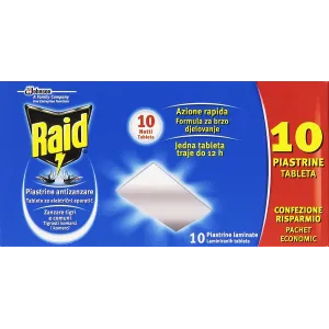 Raid Piastrine Anti Zanzare 10pz