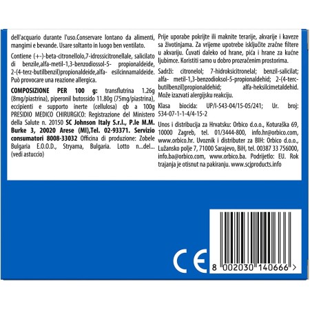 informativa Raid Zanzare 1diffusore + 10 Piastrine