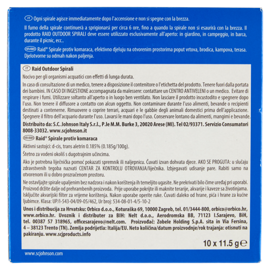 Raid Spirali Anti zanzare
