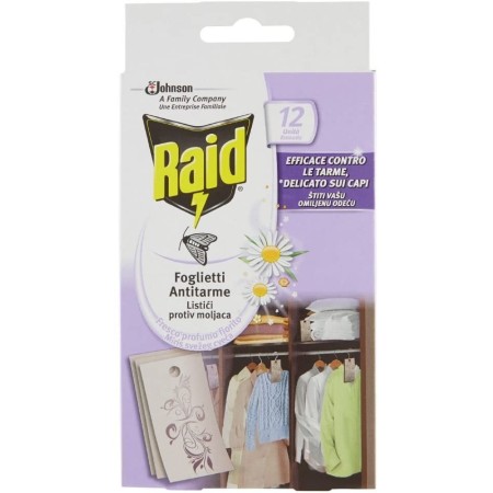 Raid Foglietti Antitarme - 12 foglietti