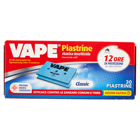Vape Piastrine Antizanzare Classic 30 Pezzi