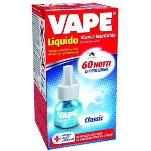 Vape Zanzare Liquido Insetticida Classic 60 Notti 36ml