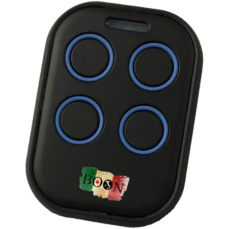 Telecomando per cancello e garage Universale - a 4 tasti - 433 MHz - Blue