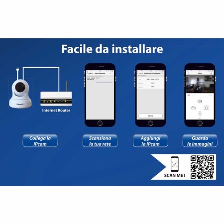 Bravo Marshal Pro Telecamera Wireless HD Wi-Fi Motorizzata