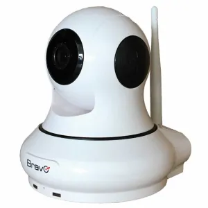 TELECAMERA WIRELESS HD 720P LED IR LAN MOTORIZZATA WIFI RETE INTERNET BRAVO SMARTY 2