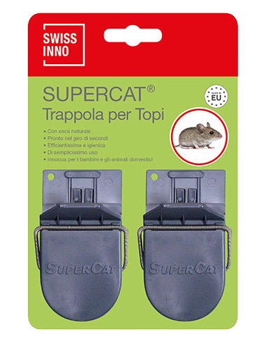 Swissino 2 Trappola Per Topi Ratti Super Cat
