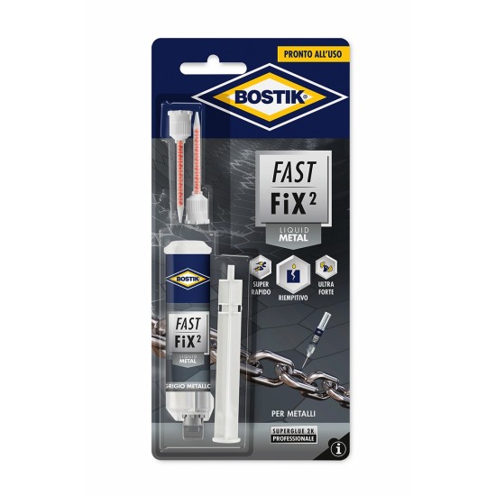 Colla Bicomponente Bostik Fast Fix2 Liquid Metal