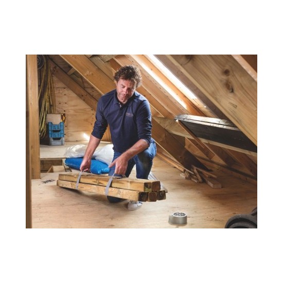 Bostik Grizzly Tape Nastro Americano Telato Grigio 10x50mm