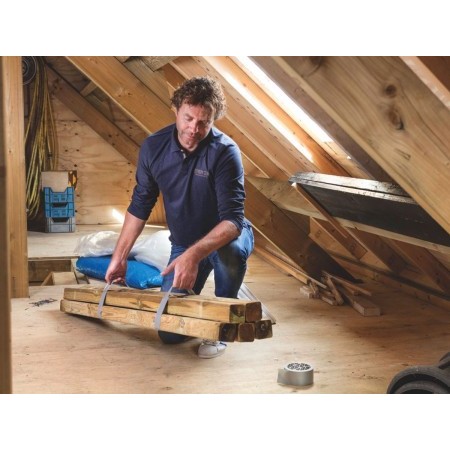 Bostik Grizzly Tape Nastro Americano Telato Grigio 10x50mm