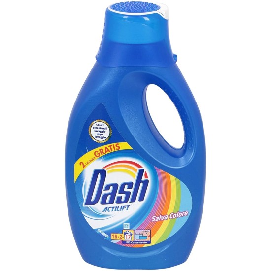 Detersivo Dash Liquido 935ml - Dash Actilift Salva Colore 17 lavaggi
