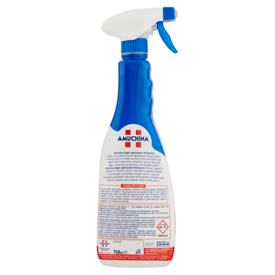 Informazioni e modalità d'uso di Amuchina Bagno Anticalcare Spray