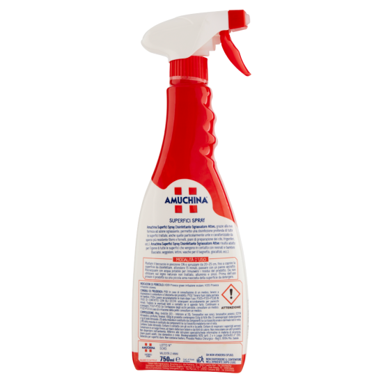 Informazioni e modalità d'uso per  Amuchina Superfici Spray 750ml