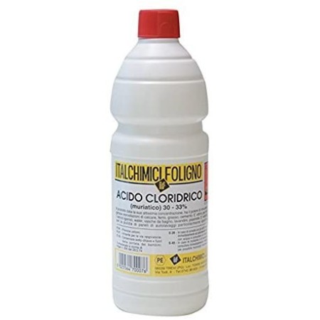 Acido Cloridrico 33% – Acido Muriatico 33% Puro  1L