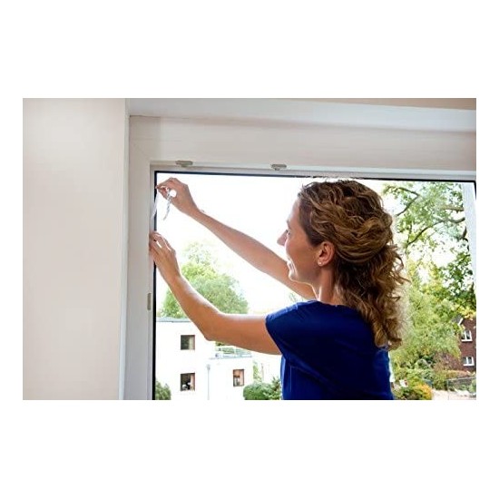 Tesa Zanzariera Adesiva Antracite 130 x 150cm