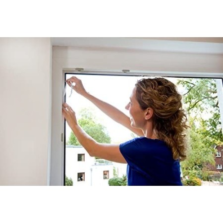 Tesa Zanzariera Adesiva Antracite 130 x 150cm