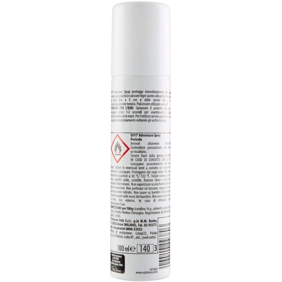 Off! Adventure Repellente Zanzare Zecche Tafani - 2x100ml
