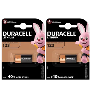Confezione Duracell CR123 ultra - Batteria a Litio di Qualità - 2pz