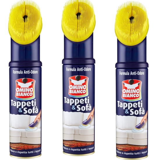 Pulisci tappeti e divani Omino Bianco Spray Schiuma 3x300ml
