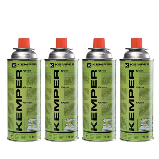 Bomboletta Gas Campeggio Kemper - Cartuccia per Fornelli 4 pezzi