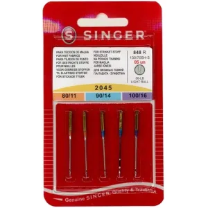 Aghi Singer 2045 per tessuti elasticizzati - Aghi Macchina Cucire Set da 5 pezzi