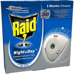 Ricarica Raid Liquido 1pz - Antizanzare Raid Night and Day