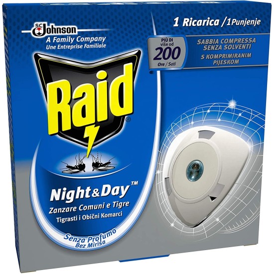 Ricarica Raid Liquido 1pz - Antizanzare Raid Night and Day