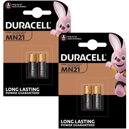Confezione multipla Duracell MN21 Battery - Batteria A23 affidabile per 2 pezzi