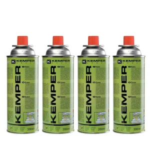 Bombolette Butano Kemper 4x390  - Bomboletta di Gas da Campeggio
