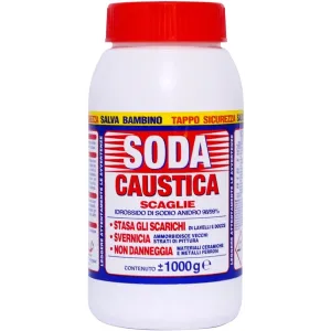 Soda Caustica in Scaglie da 1kg – Idrossido di Sodio Puro