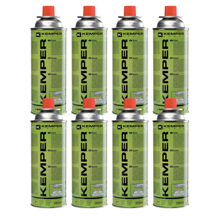 Cartucce Gas Campeggio -Bombolette per fornelli da campeggio 8pzx390ml