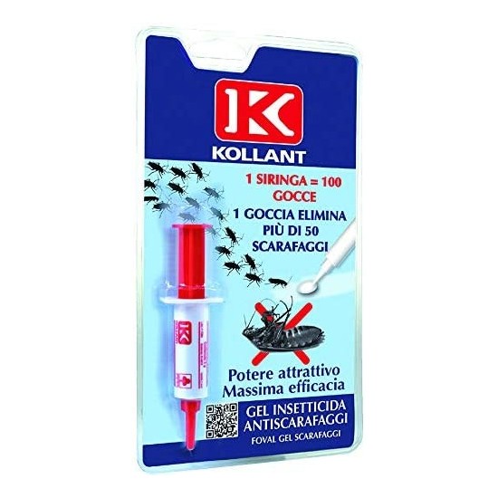 Kollant Insetticida Siringa Foval Gel Scarafaggi - 5g