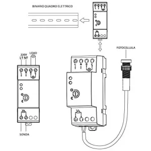 Crepuscolare Interruttore  Bravo - Sonda Luce Fotocellula 2