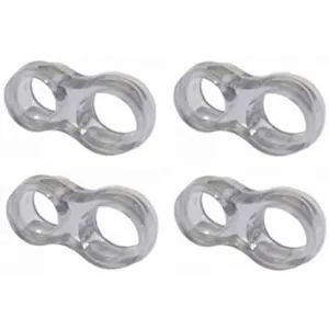 Anelli Salvamaniglia 4pezzi - Paracolpi per porte interne in gomma trasparente