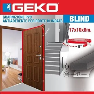 Paraspifferi per Porte Blindate Geko in PVC 8m - Guarnizione adesiva