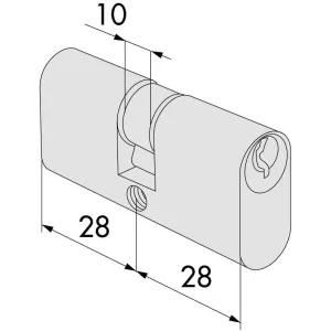 Cilindro Ovale Cisa  28 - 28 2