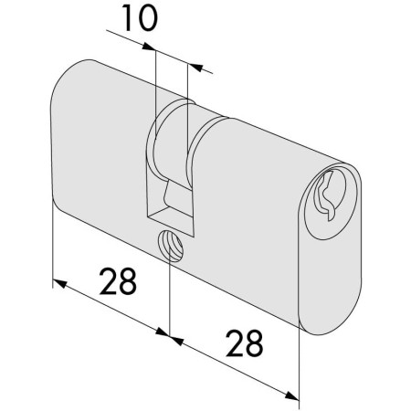 Cilindro Ovale Cisa  28 - 28