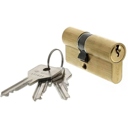 Cilindro Europeo CISA 27x27 – Cilindro per porte in Ottone sagomato con 3 chiavi