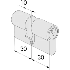 Cilindro per Serratura Cisa - Cilindretto porta in Ottone 2