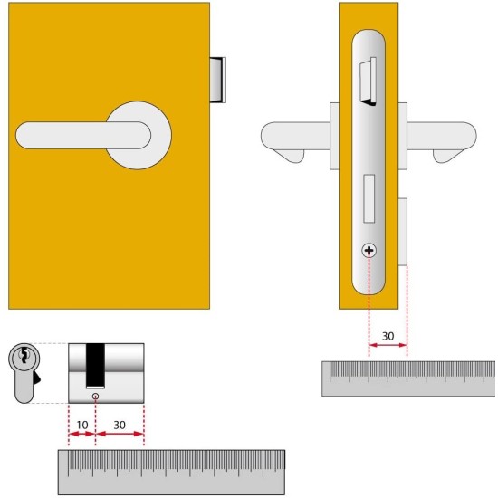 Cilindro Sagomato Cisa  30-10mm
