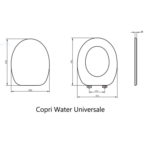 Tavoletta WC Universale
