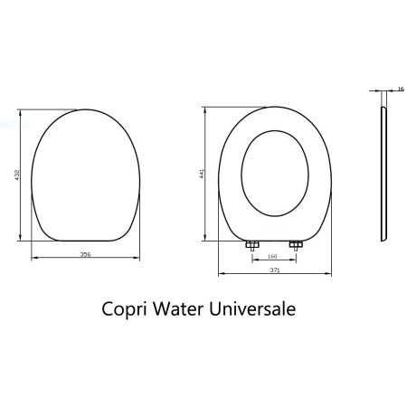 Tavoletta WC Universale