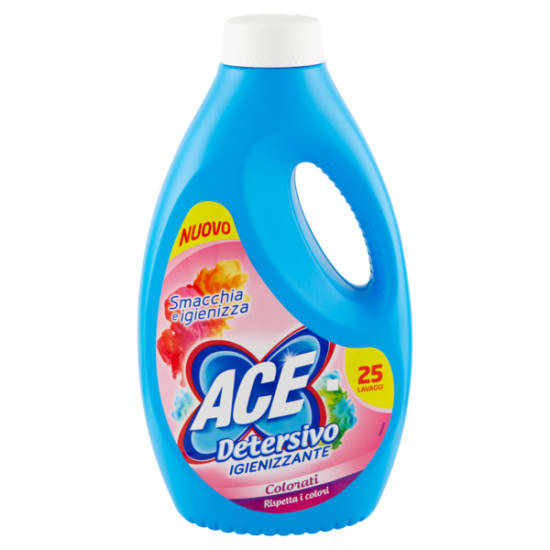 Ace Detersivo Liquido Igienizzante - Detersivo per Colorati 25 lavaggi
