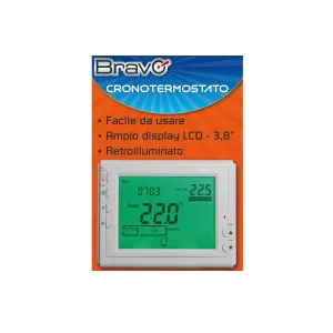 Bravo Cronotermostato Digitale a parete - Termostato Settimanale 2